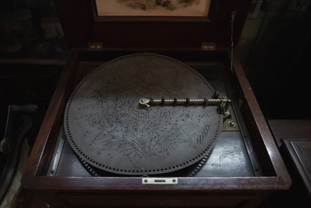 Ein Hod, Israel - September 21, 2021. The MUSEUM OF MECHANICAL MUSICAL INSTRUMENTS or the NISKO MUSEUM is located in the village of Ein Hod artists in Israelのeditorial素材