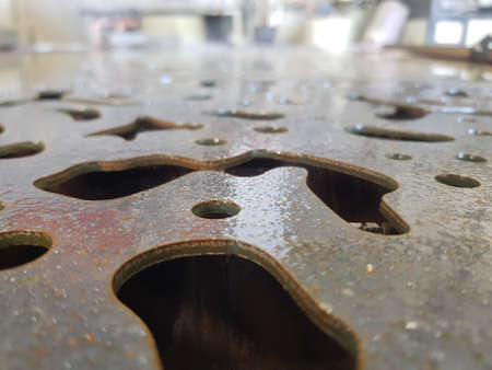 CNC water jet cutting machine is a modern industrial technology for cutting any materialの写真素材