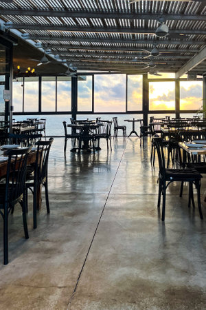 July 24, 2023 Netanya Israel El Gaucho restaurant in Netanya. Argentinian cuisine steak house.