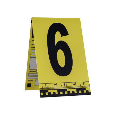 Marker of Crime Scene, Number 1 on transparent background. High quality photoの写真素材