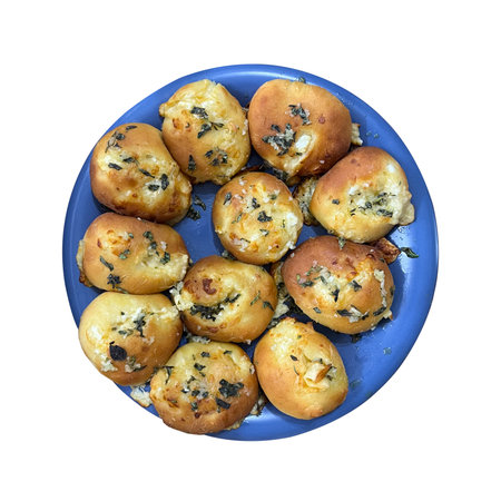 cheese buns made from yeast dough with herbs and spices. High quality photoの写真素材