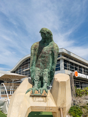 Herzliya Israel November 17, 2025. Yacht Marina. View of the marina from the sea. Beautiful sailing boats. Yachting in Israel. High quality photoのeditorial素材