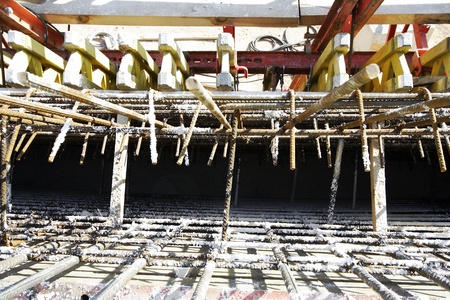 images of the process of building a bridge