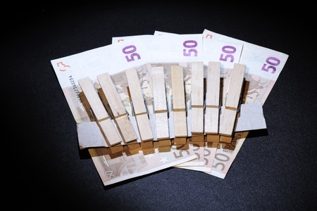 brought about by the economic crisis and the need to be careful with moneyの写真素材