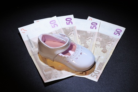 brought about by the economic crisis and the need to be careful with moneyの写真素材