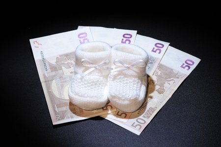 brought about by the economic crisis and the need to be careful with moneyの写真素材