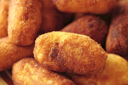 typical Spanish cuisine dish chicken nuggetsの写真素材