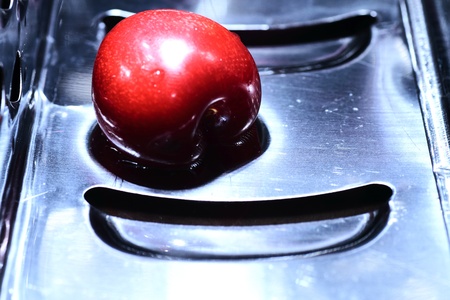 cherry scene expressing the influence of the new gourmet kitchen and methodsの写真素材