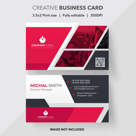 Business card design templateのイラスト素材