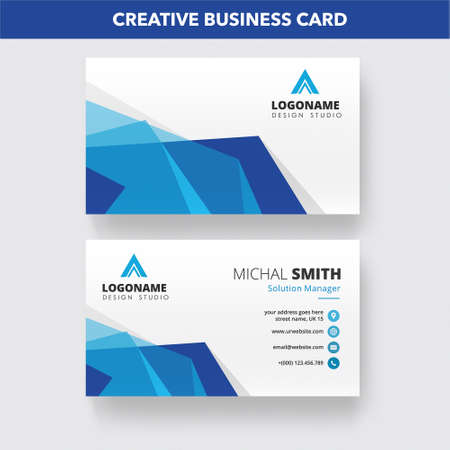 Business card design templateのイラスト素材