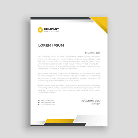 Business letterheadのイラスト素材