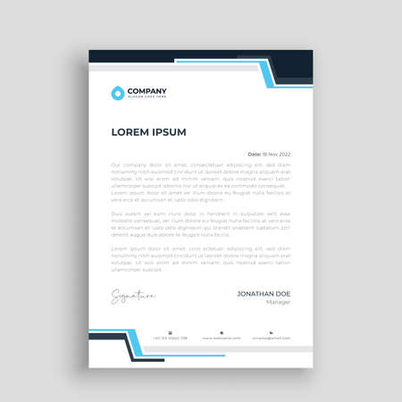 Business letterheadのイラスト素材