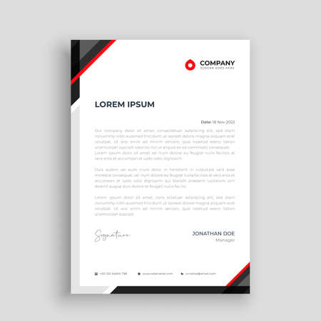 Business letterheadのイラスト素材