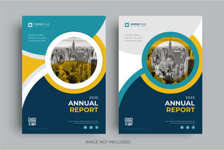 Annual report templateのイラスト素材