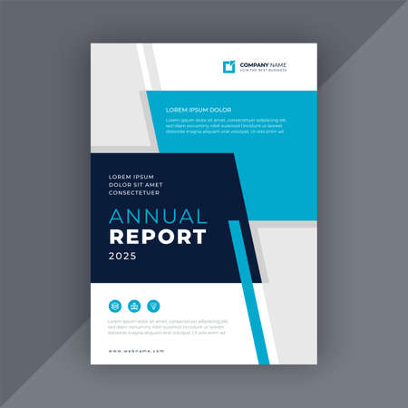 Annual report templateのイラスト素材