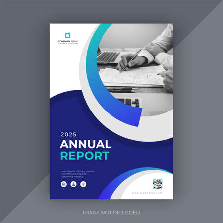 Annual report templateのイラスト素材