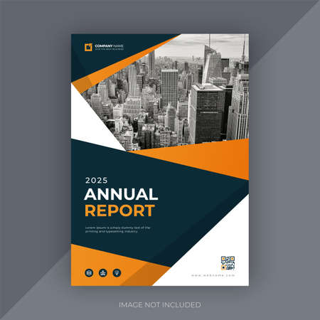 Annual report templateのイラスト素材
