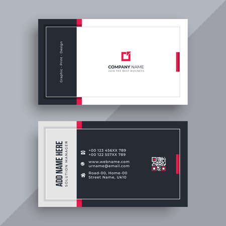 Business card designのイラスト素材