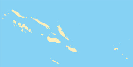 Map solomon islands vector backgroundのイラスト素材
