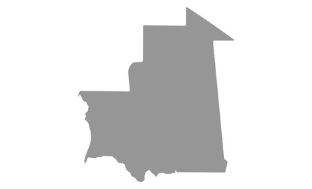 Map Mauritania vector background. isolated country textureのイラスト素材