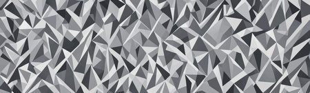Abstract polygonal backdrop with gray and light colors. Origami style design is perfect for modern and creative concepts. Vectorのイラスト素材