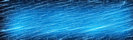 Futuristic soundwave texture in blue and black, creating technological and innovative background for...