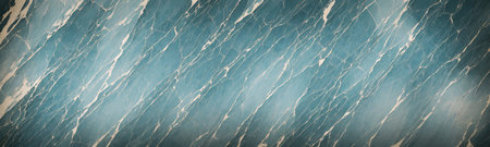 Vintage marbled texture with blue and white abstract design on flat background. Elegant and...