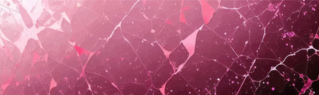 Modern, copper and pink glitter liquid abstract pattern on white marble texture wall print.のイラスト素材