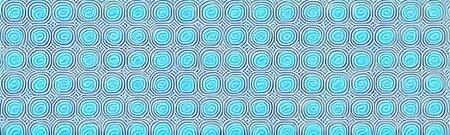 Fun and pastel patterned background has circles and bubbles, with retro and playful abstract vector design.の写真素材
