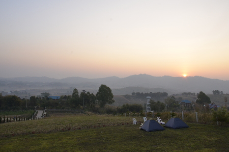 Sun rise at Khao Khoの写真素材