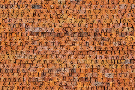 Stack of Red Brickの写真素材