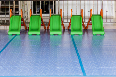 Colorful slider play ground at school