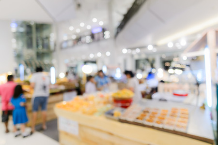 Abstract blur shopping mall backgroundの写真素材