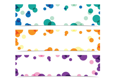 abstract color circle banner for any web and print designのイラスト素材