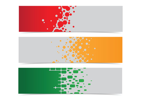 abstract geometric color banner vectorのイラスト素材