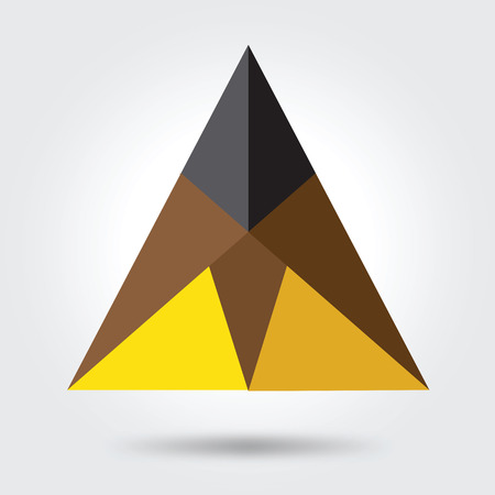 pencil geometric logo icon のイラスト素材