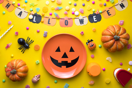 photo of decoration for halloween party conceptの写真素材