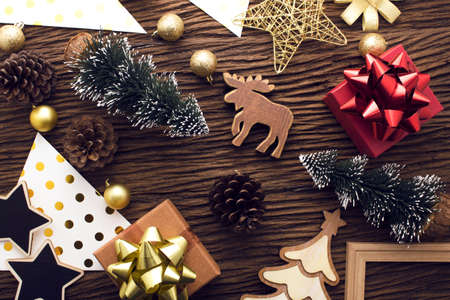 happy new year, merry christmas, holiday season greeting, celebration happiness festival backgroundの写真素材