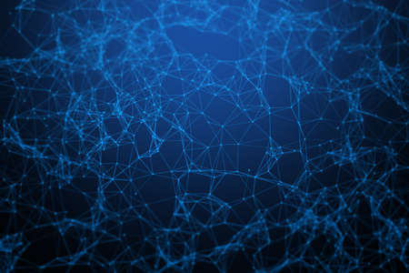 network social online, background 3d illustration rendering, machine deep learning, data cloud storage digital, science neuron, plexus cell brain, futuristic connecting, technology systemの写真素材