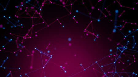web futuristic connecting, network social online, background 3d illustration rendering, deep...