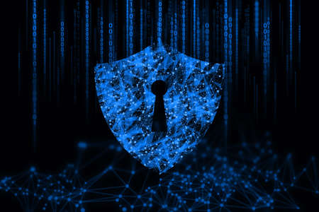anti-virus shield, futuristic connecting, digital technology system, network social online,...