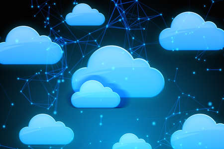 crypto currency, data cloud storage icon, futuristic connecting, digital technology system, network...