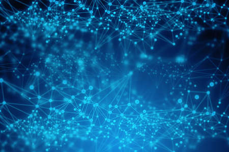 futuristic connecting, digital technology system, network social online, background 3d illustration...