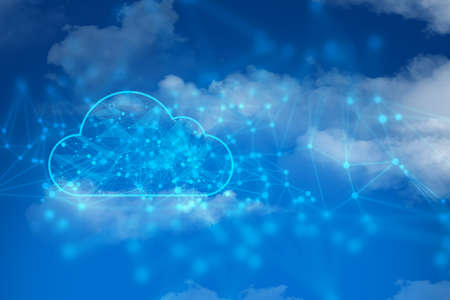 social network, ai cloud storage server, sky backround nature, technology internet, data deep...
