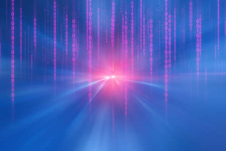 supercomputer, atom cell science, digital technology brain ai internet of thing, network background...