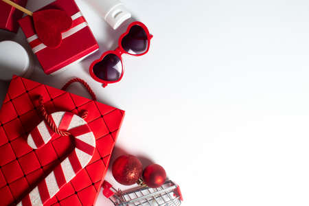 shopping for buy fashion product in black friday discount sale season weekend in supermarket store...