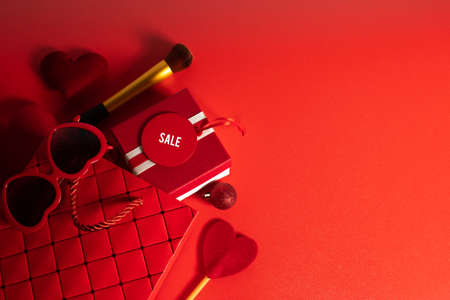 shopping bag for buy fashion product in black friday discount sale season weekend in supermarket...