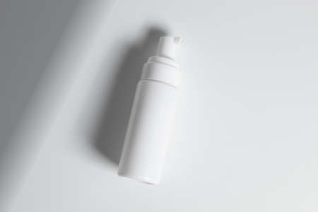 beauty spa medical skincare and cosmetic lotion cream bottle packaging on white decor background, healthy and medicine conceptの写真素材