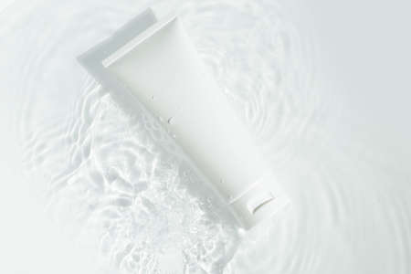 beauty spa medical skincare and cosmetic lotion bottle cream packaging product on white decor...