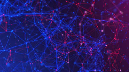 background 3d rendering deep learning atom cell science security sever online cyber hacker robot ai,...